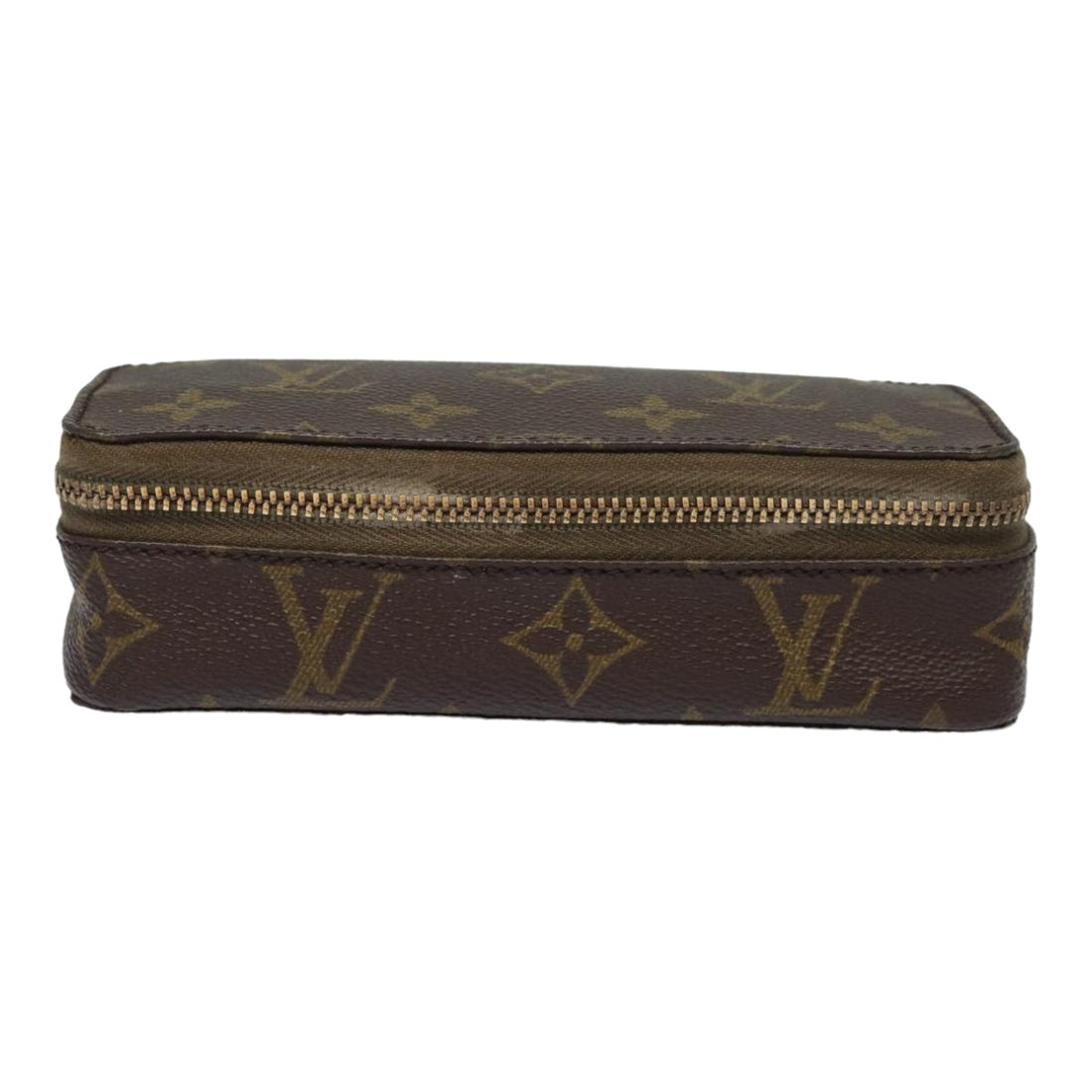 Louis Vuitton Jewelry case Brown Canvas Clutch Bag