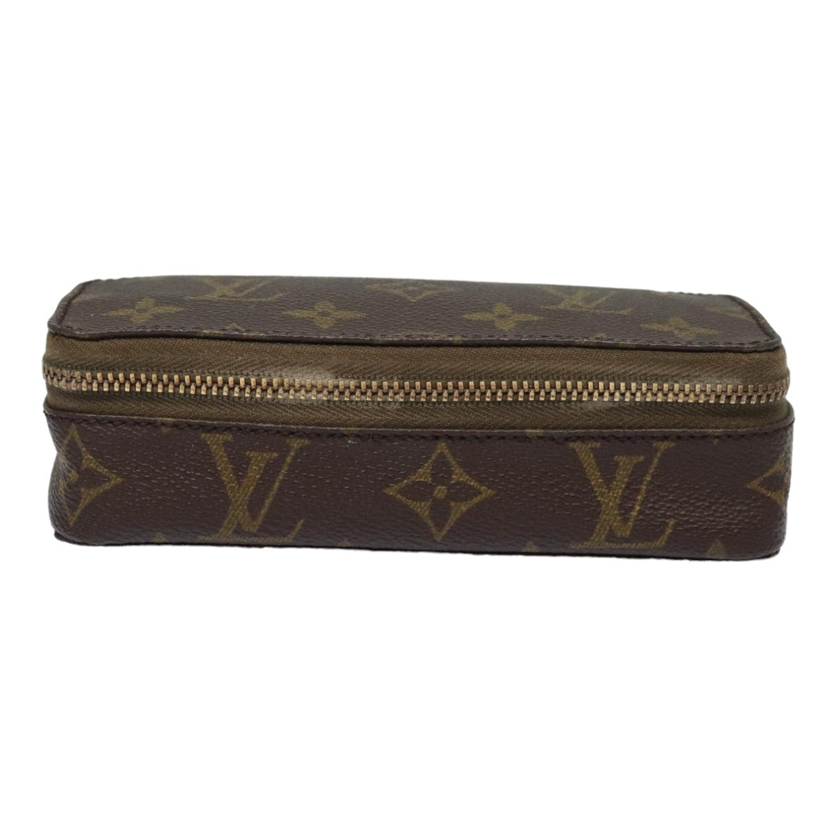 Louis Vuitton Jewelry case Brown Canvas Clutch Bag