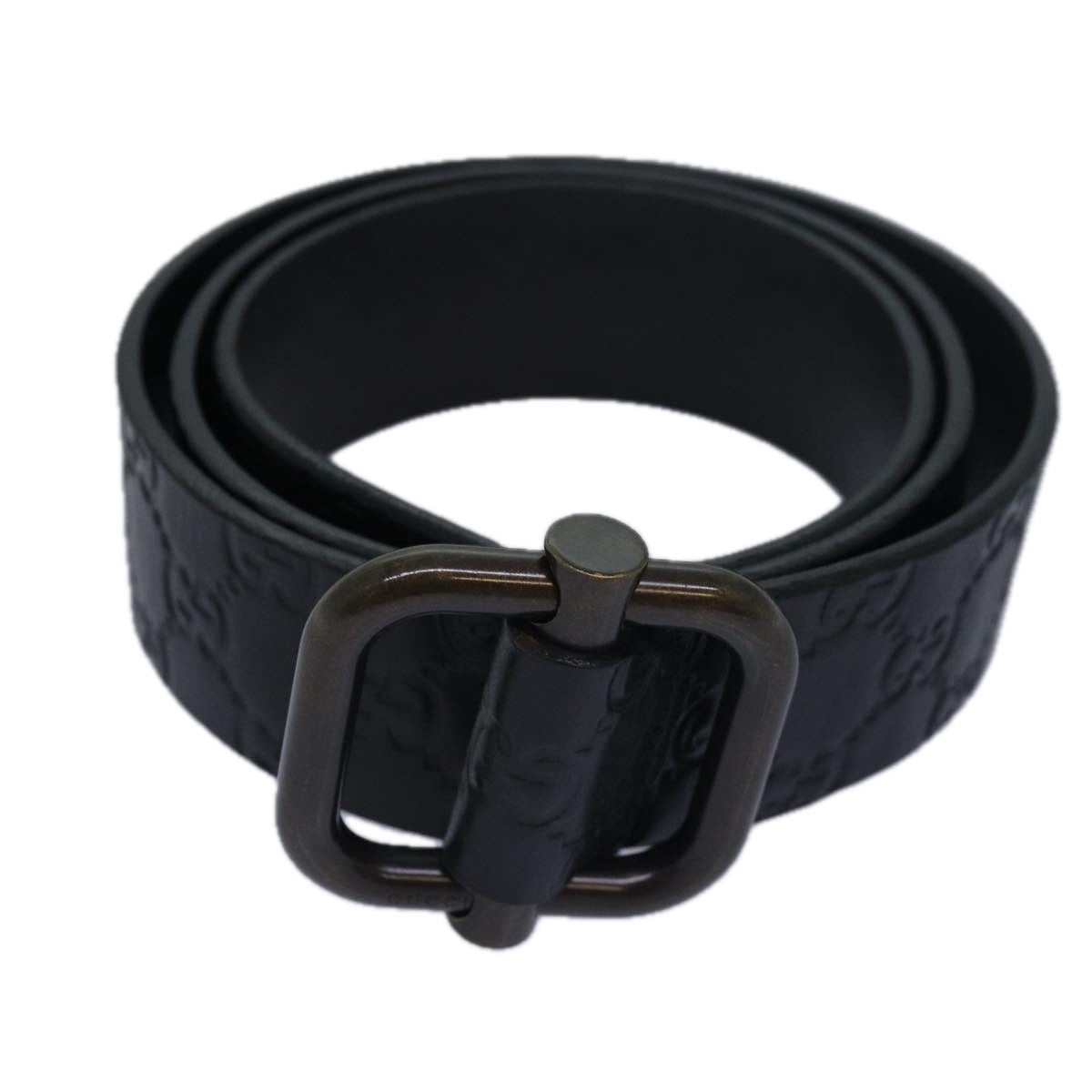 Gucci Guccissima Black Leather Belt 