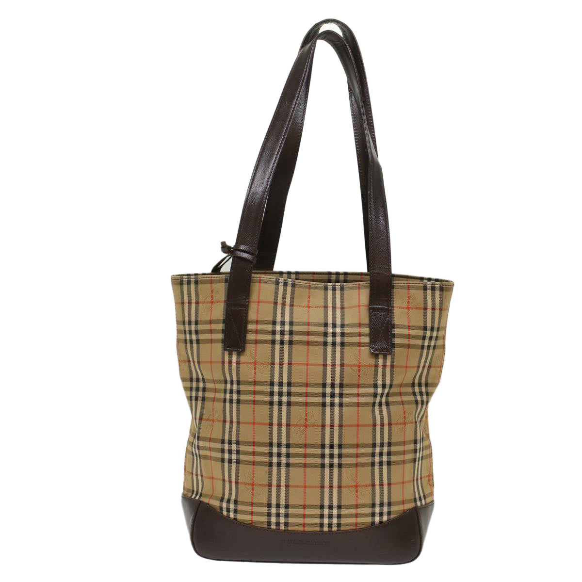 Burberry Nova Check Multicolour Synthetic Tote Bag