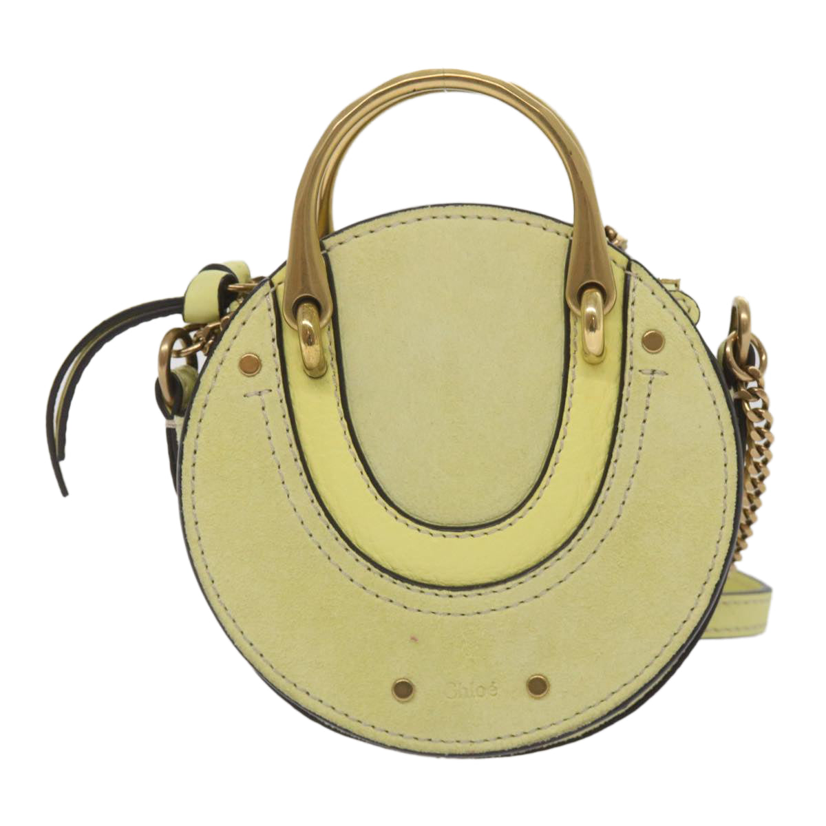 Chloé Pixie Yellow Suede Handbag 