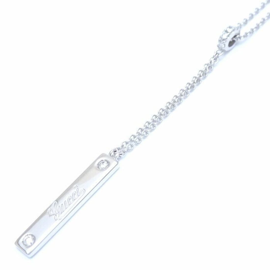 Gucci Silver White Gold Necklace 