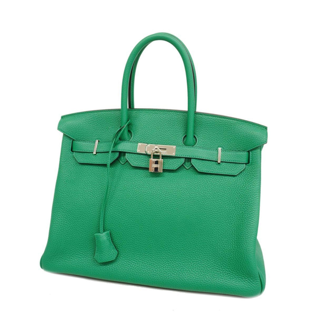 Hermès Birkin 35 Green Leather Handbag 