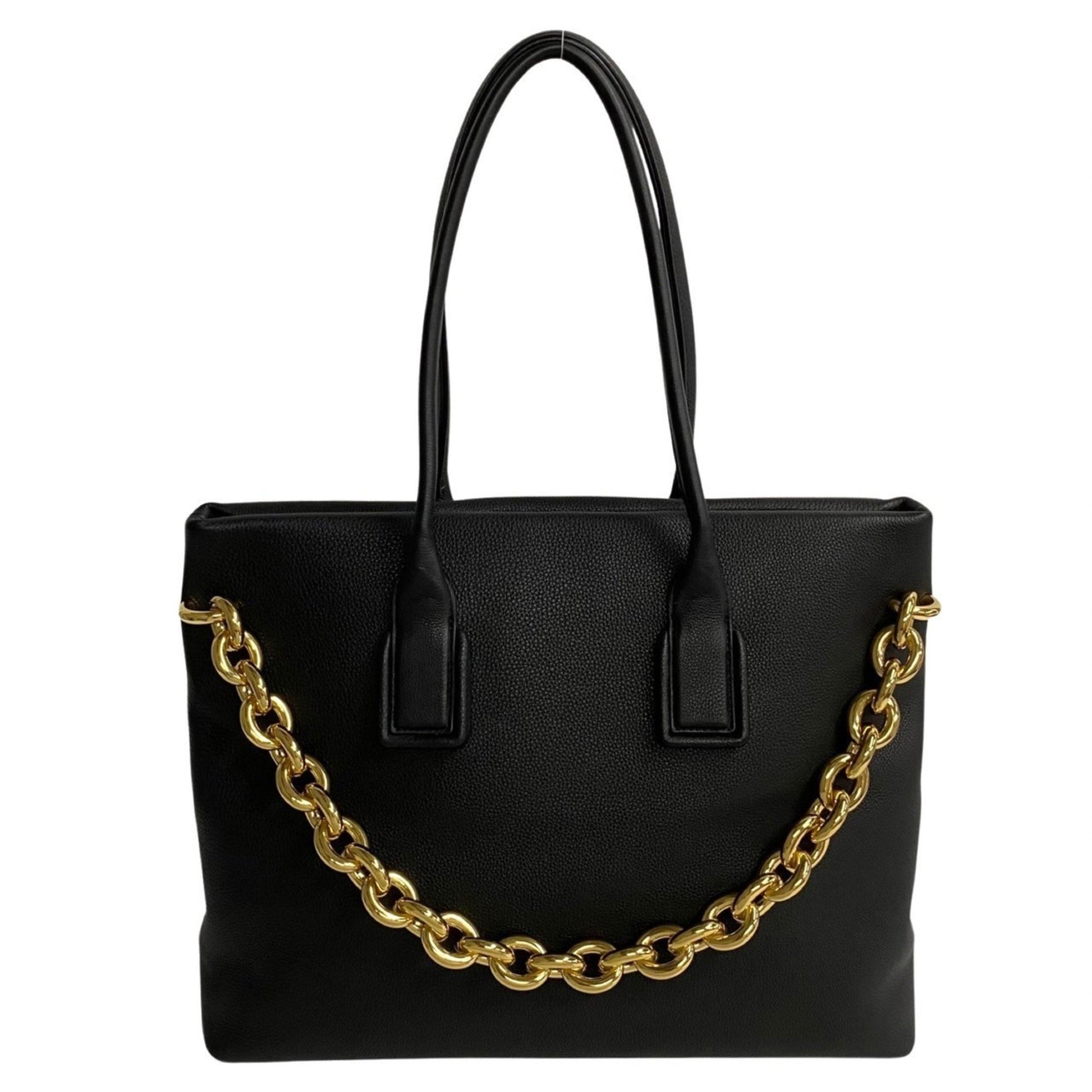 Bottega Veneta Black Leather Tote Bag