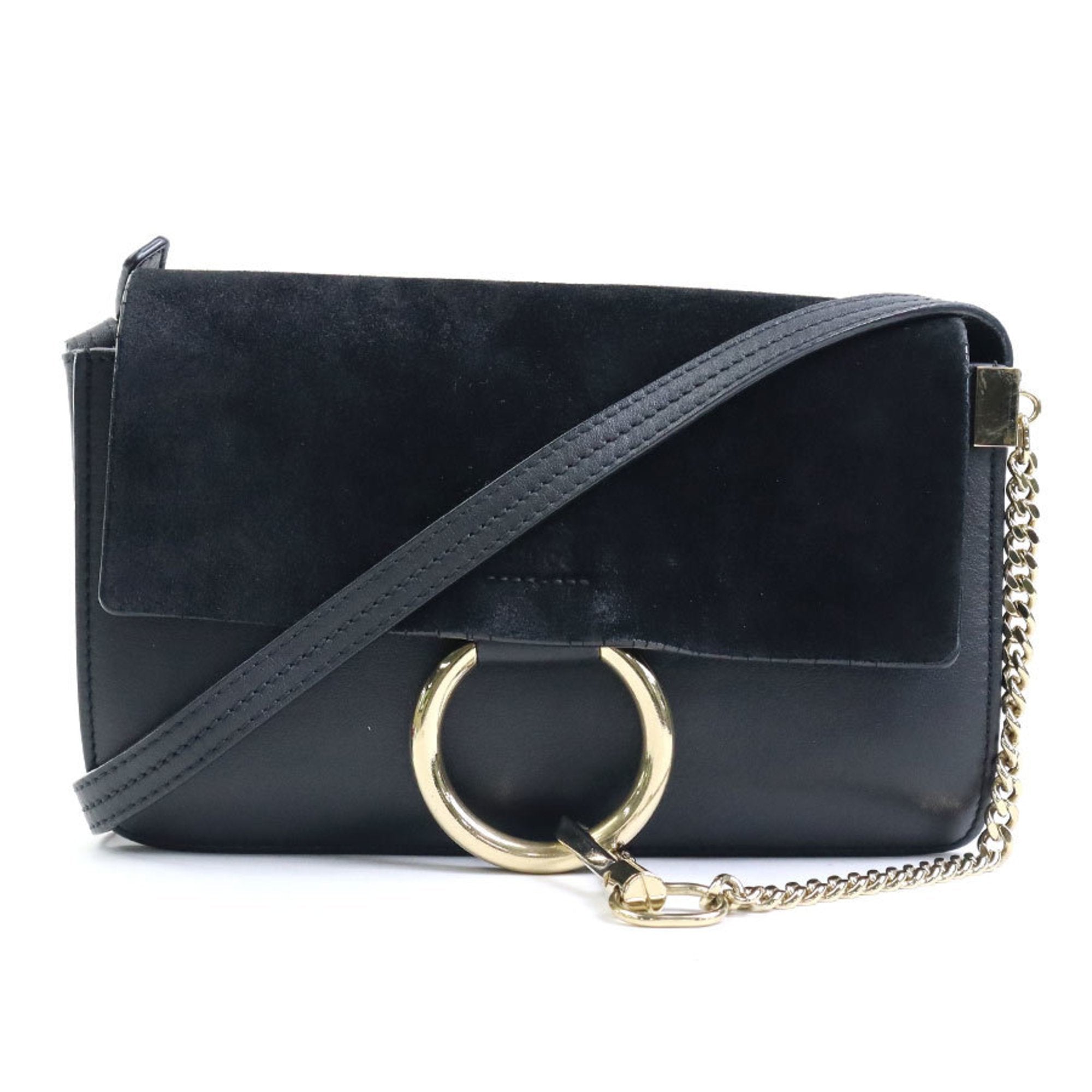 Chloé Black Suede Shoulder Bag