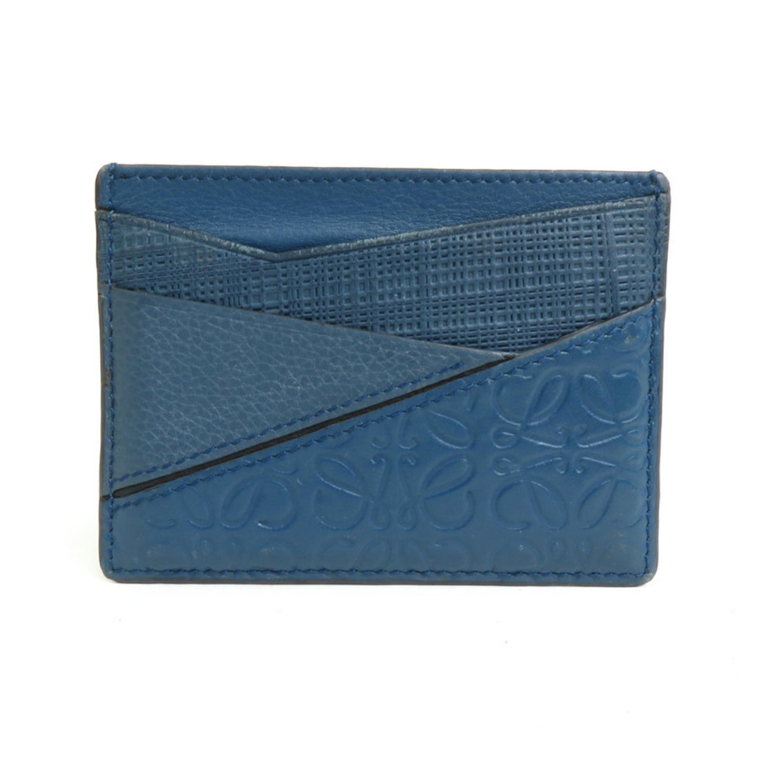 Loewe Puzzle Navy Leather Wallet 