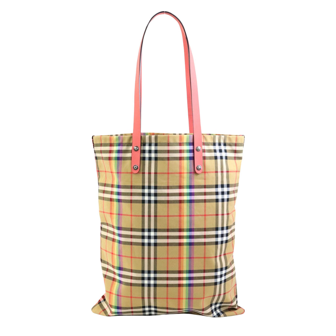 Burberry Nova Check Multicolour Cotton Tote Bag