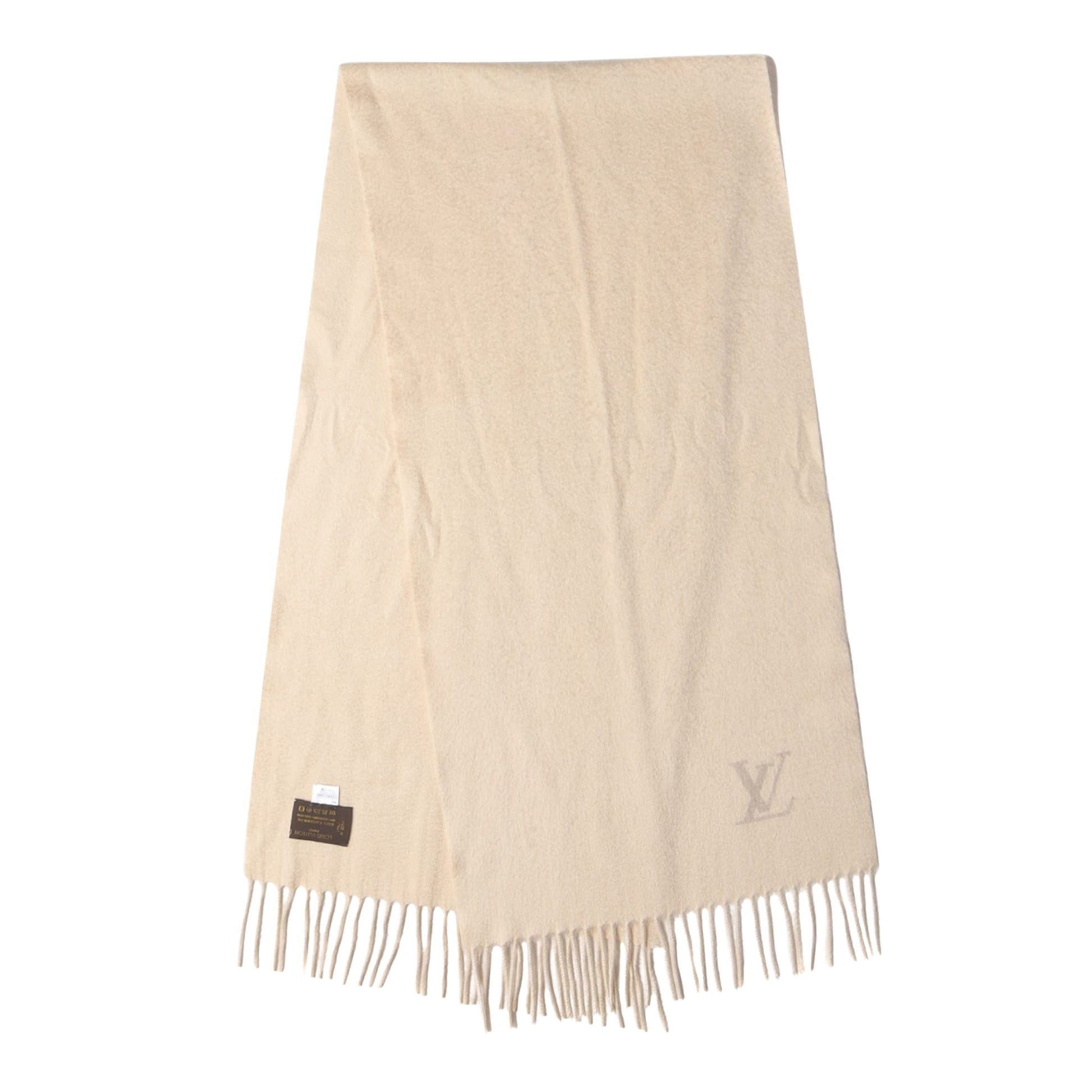 Louis Vuitton Beige Cashmere Scarf 