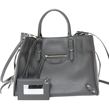 Balenciaga Papier Grey Leather Handbag 