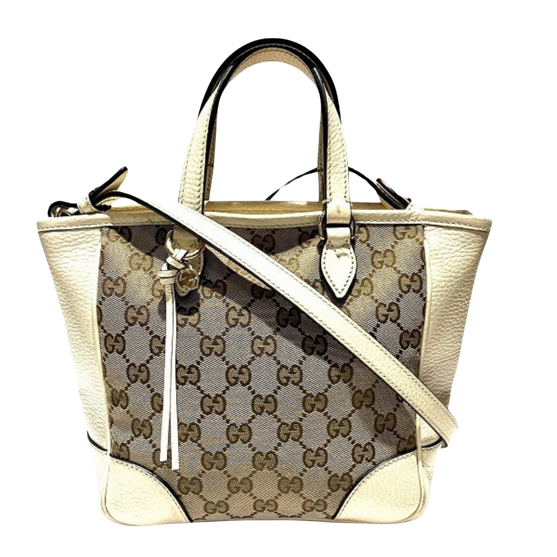 Gucci Bree Brown Canvas Tote Bag