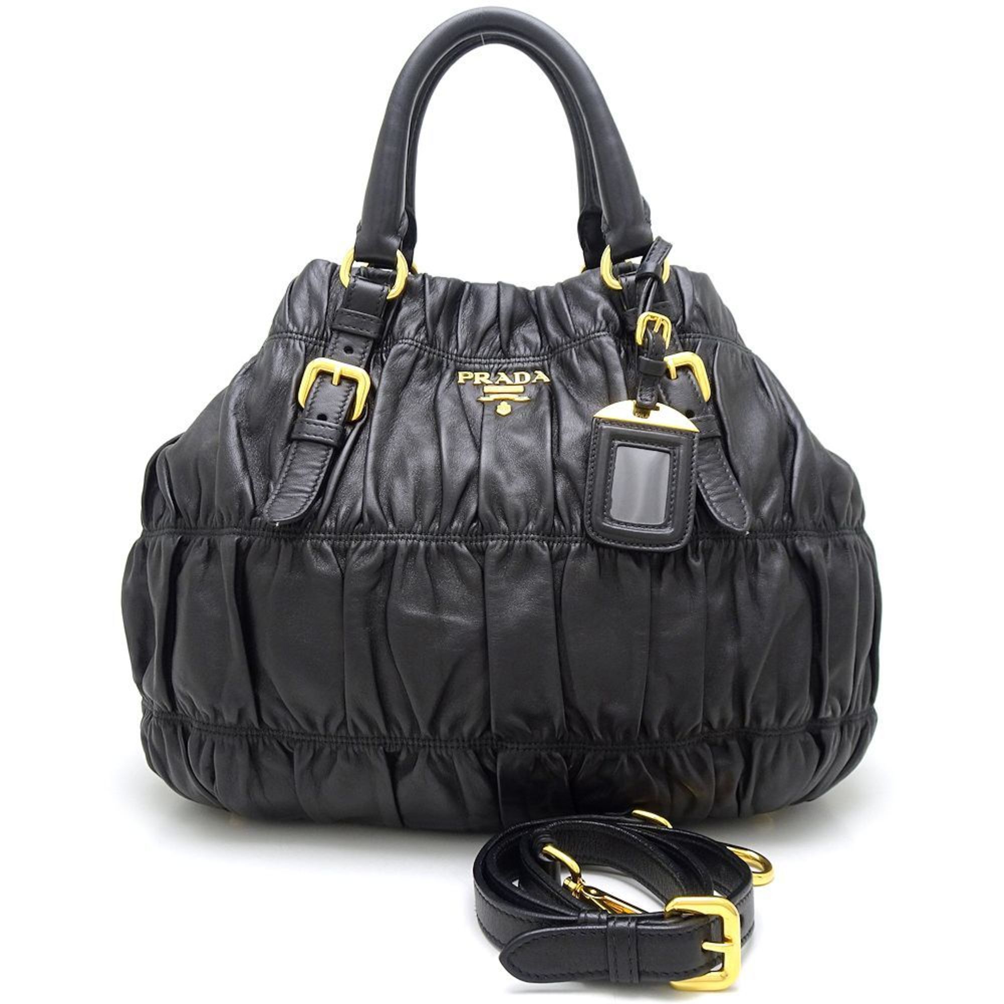 Prada Nappa gauffré Black Leather Tote Bag