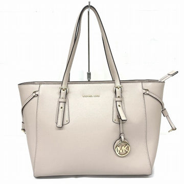 Michael Kors White Leather Tote Bag