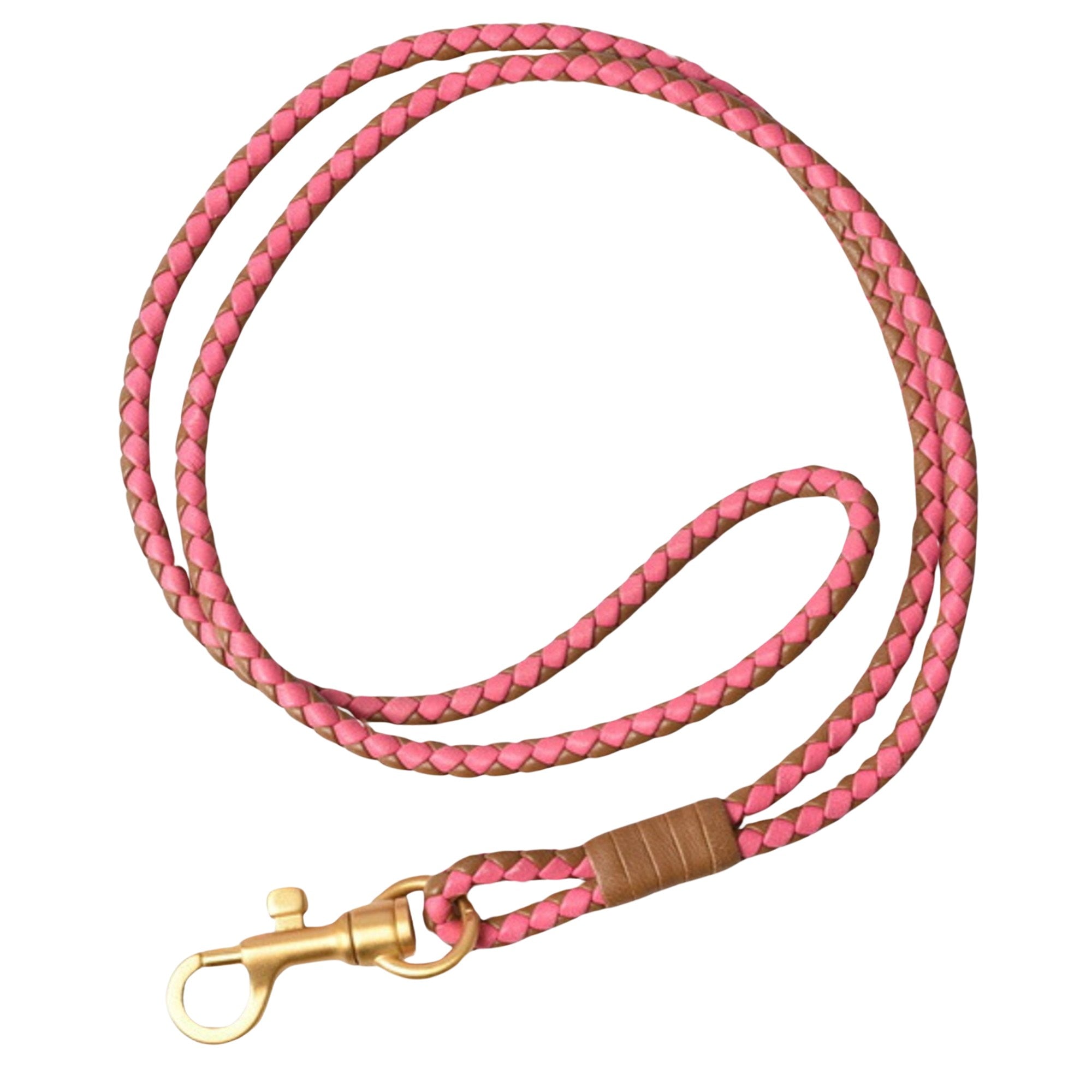 Bottega Veneta Intrecciato Multicolour Leather Necklace 