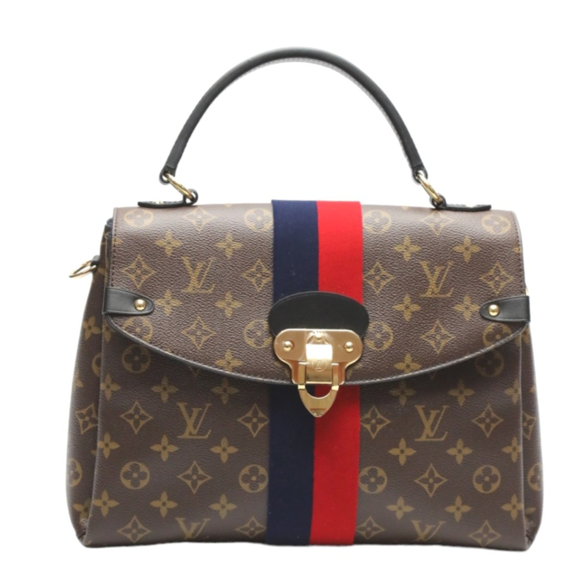 Louis Vuitton Georges Brown Canvas Handbag 