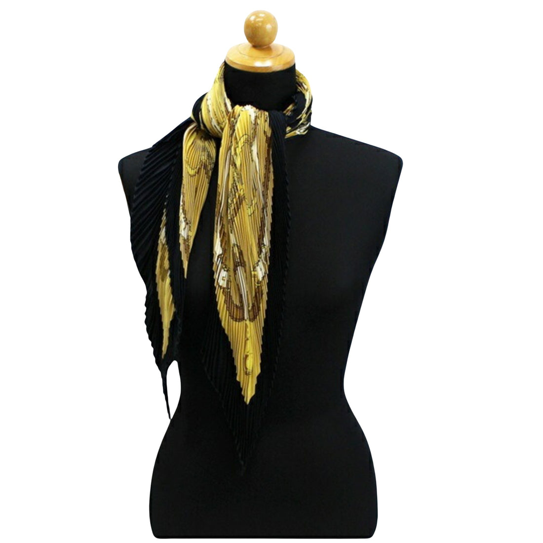 Hermès Yellow Silk Scarf 