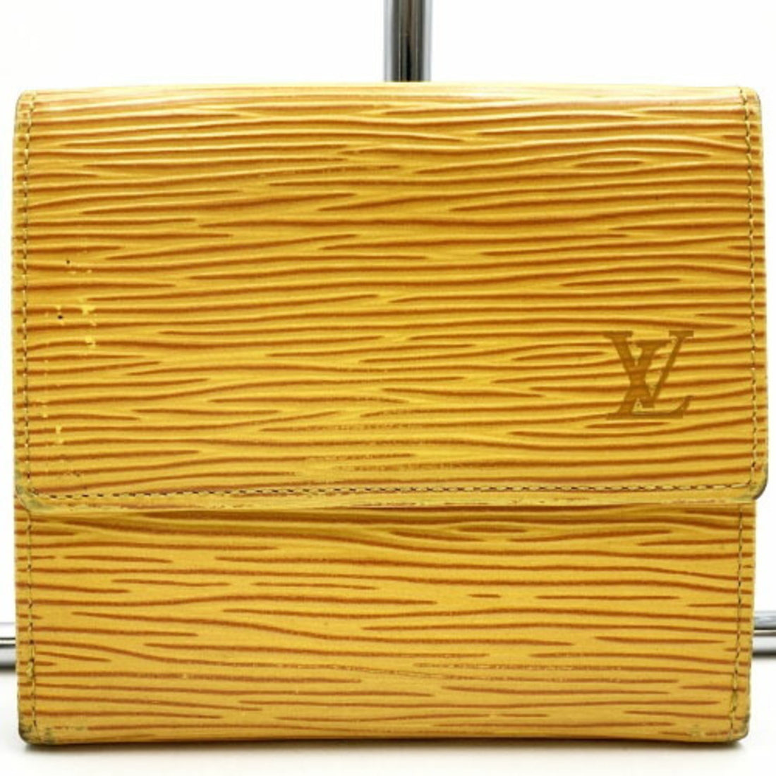 Louis Vuitton Porte-monnaie Yellow Leather Wallet 