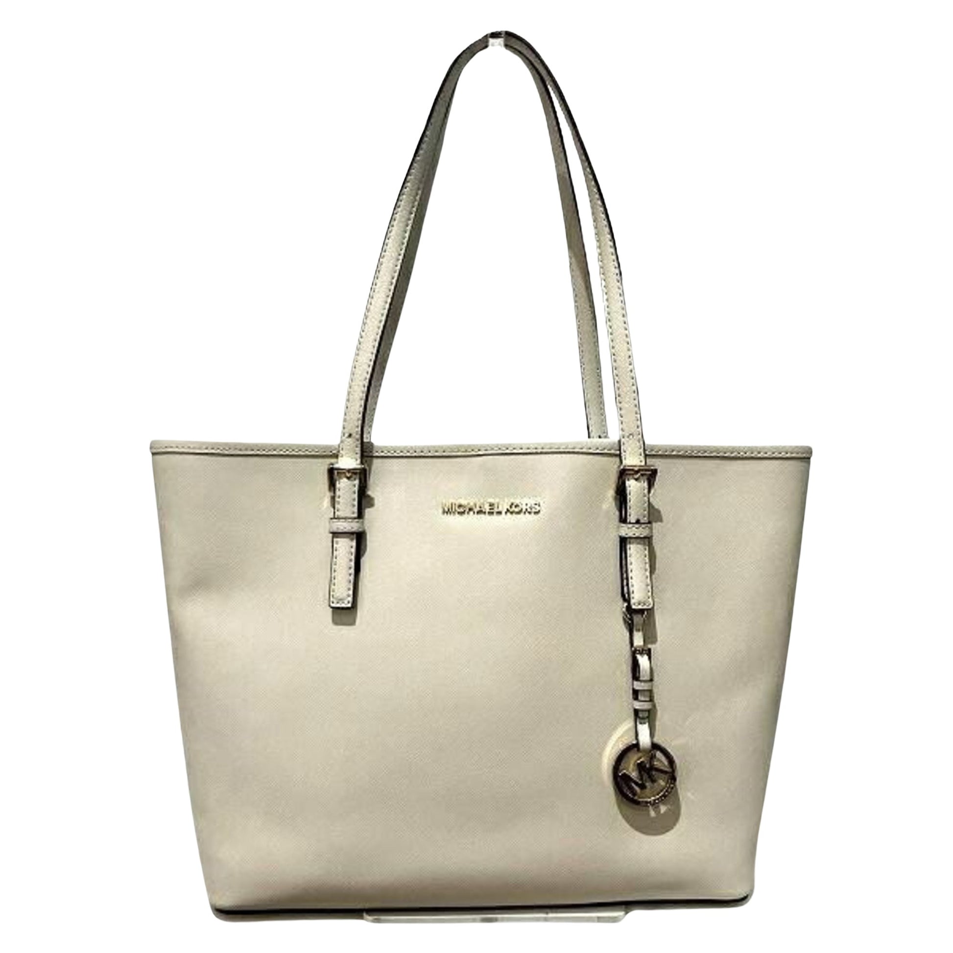 Michael Kors Jet set Beige Leather Tote Bag