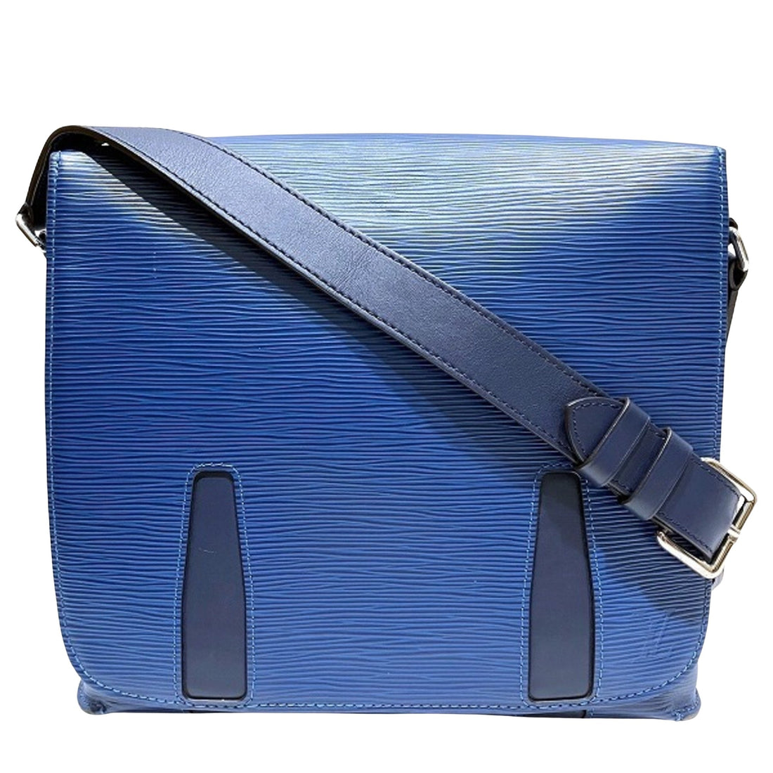 Louis Vuitton Blue Leather Shoulder Bag