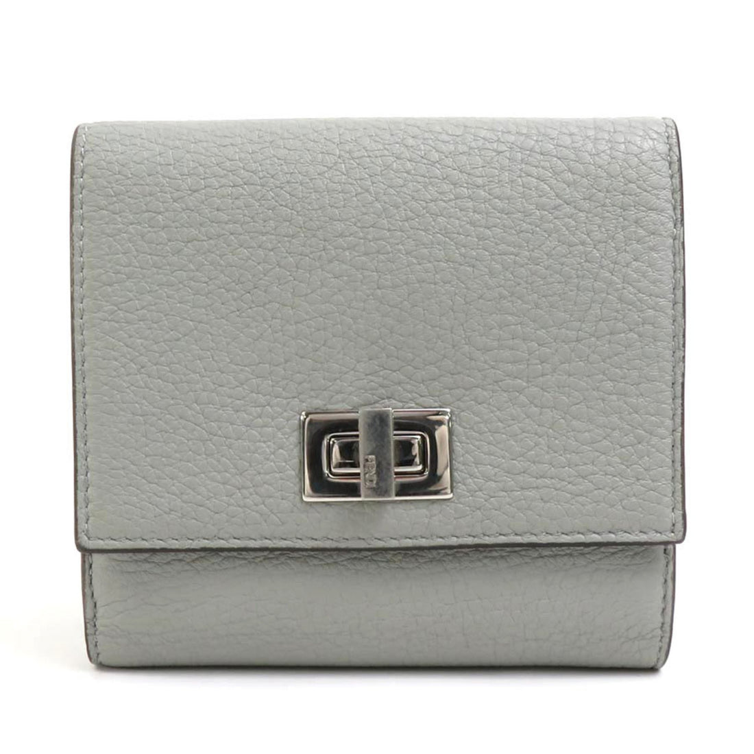 Fendi Grey Leather Wallet 