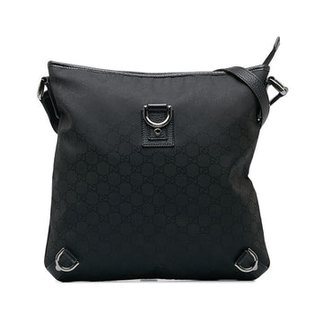 Gucci Abbey Black Canvas Shoulder Bag