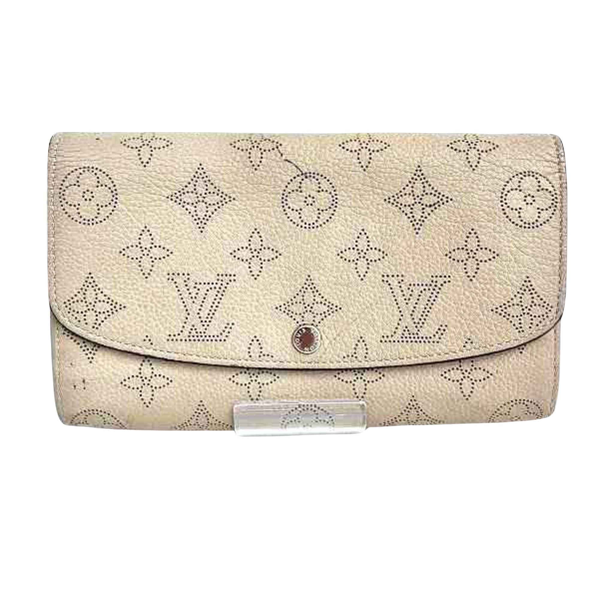 Louis Vuitton Iris Beige Canvas Wallet 