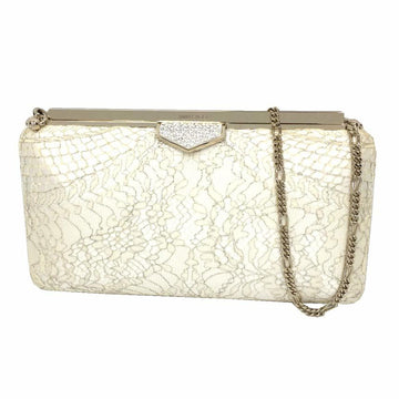 Jimmy Choo Beige Leather Shoulder Bag