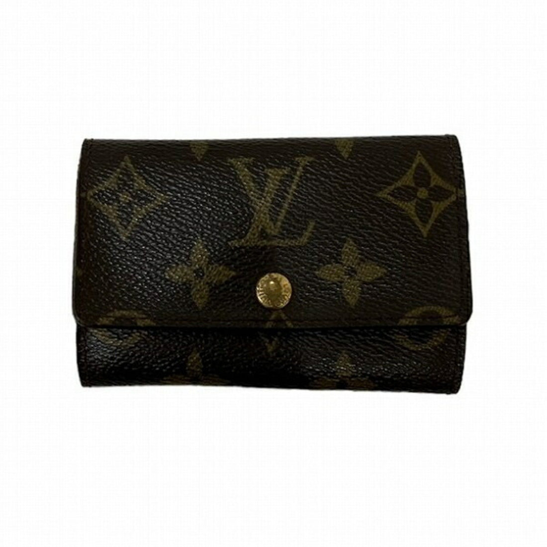 Louis Vuitton 6 key holder Brown Canvas Wallet 