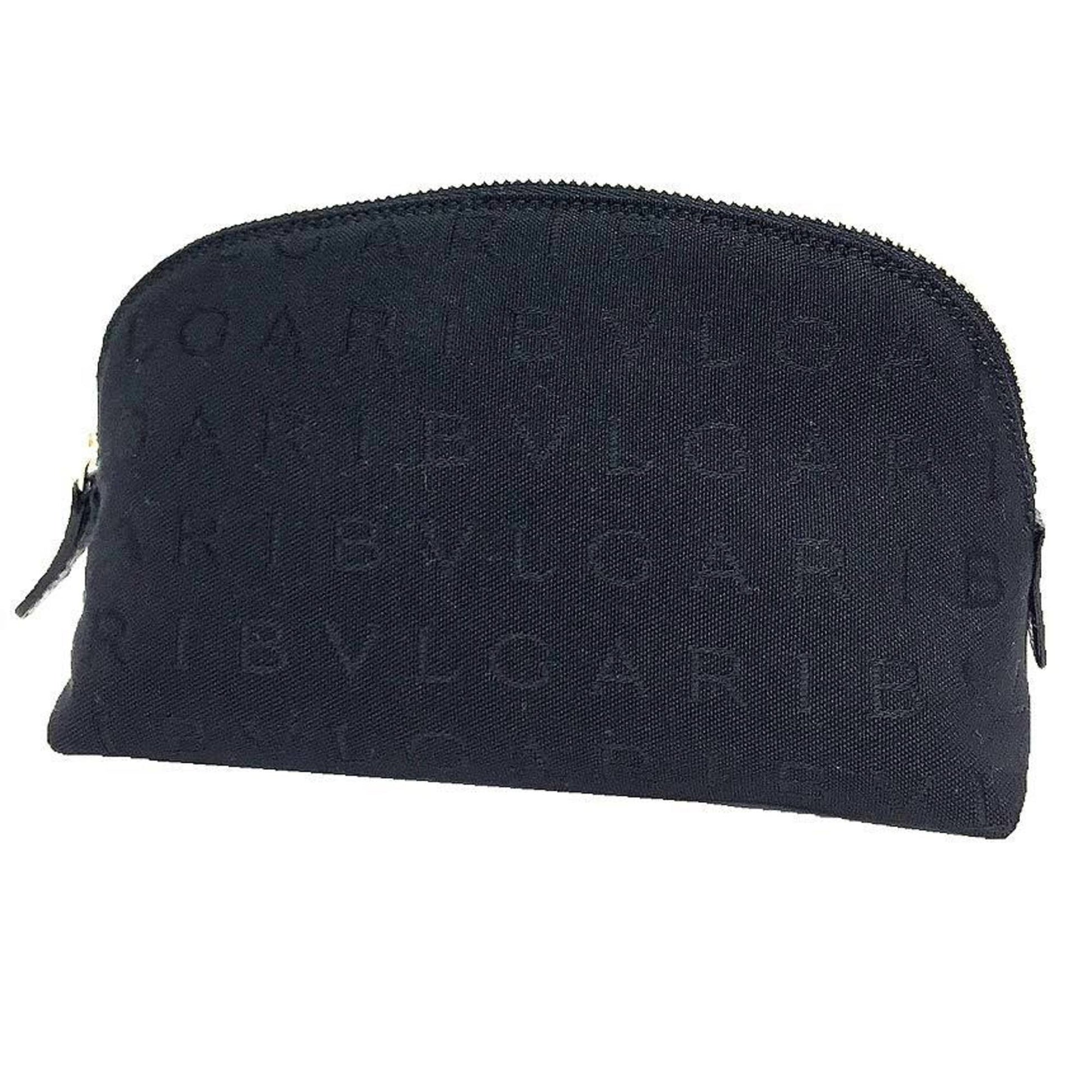 Bulgari Black Canvas Clutch Bag