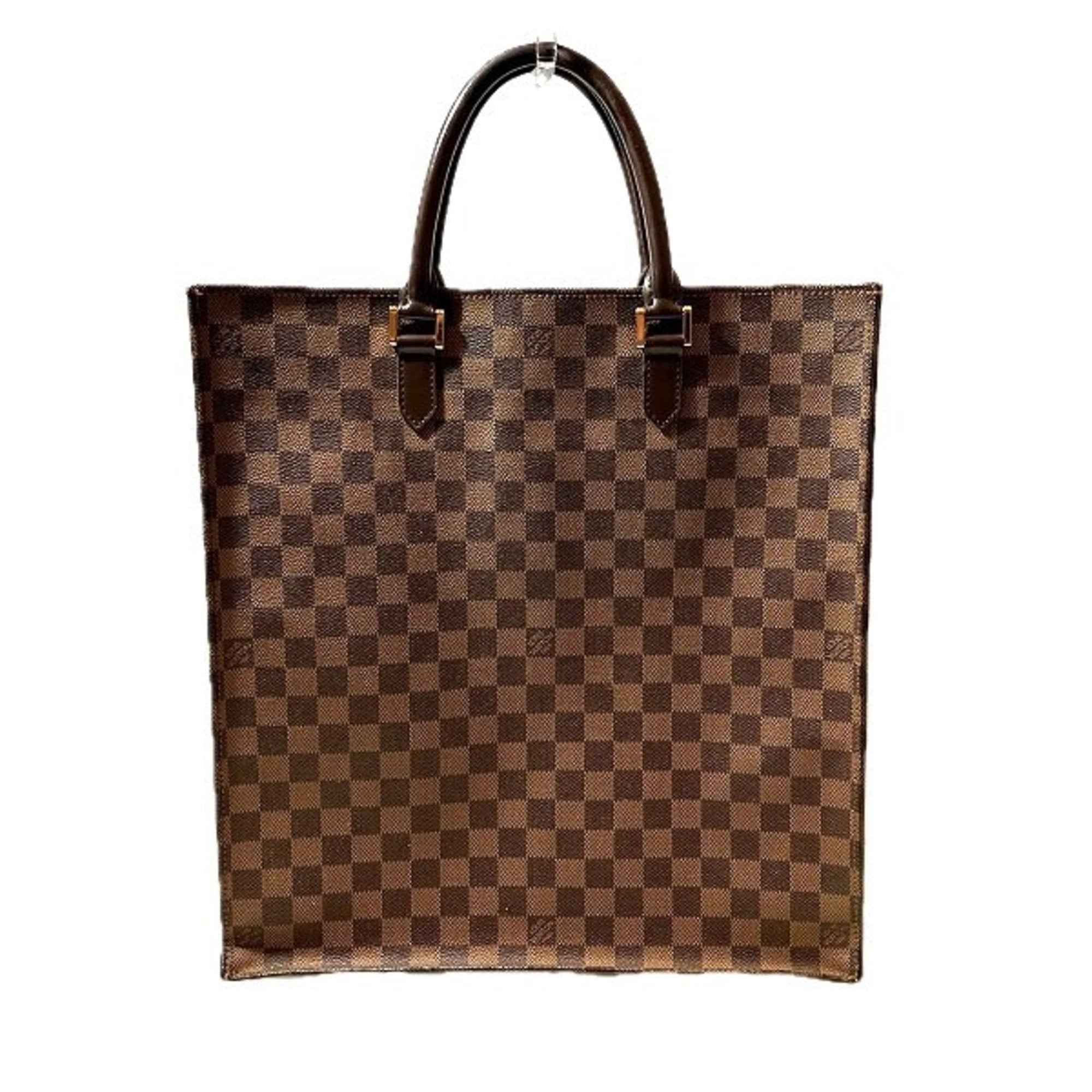 Louis Vuitton Plat Brown Canvas Tote Bag