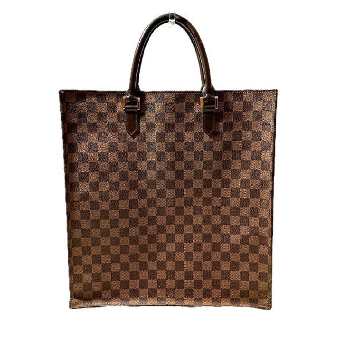 Louis Vuitton Plat Brown Canvas Tote Bag