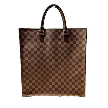 Louis Vuitton Plat Brown Canvas Tote Bag