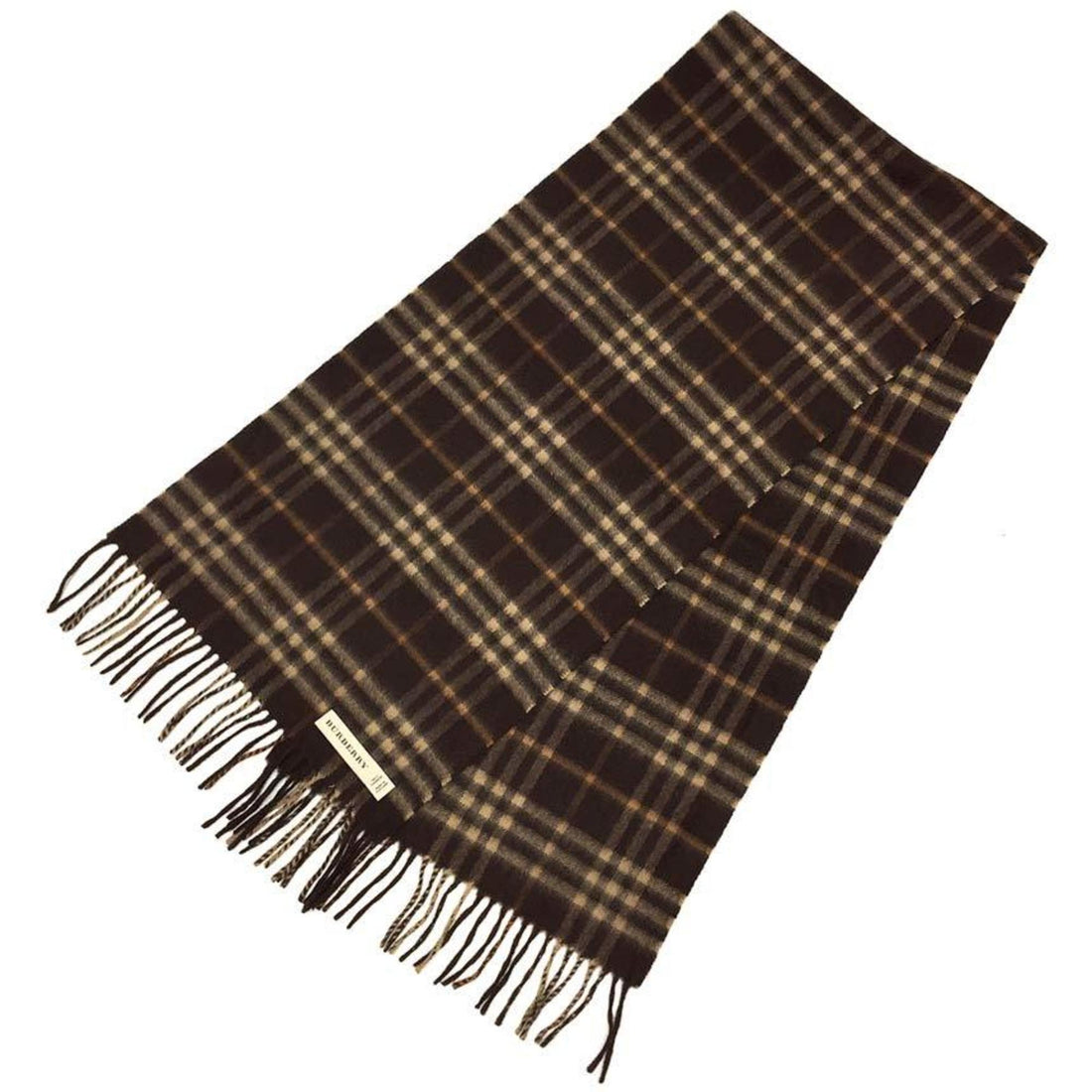 Burberry Brown Cashmere Scarf 