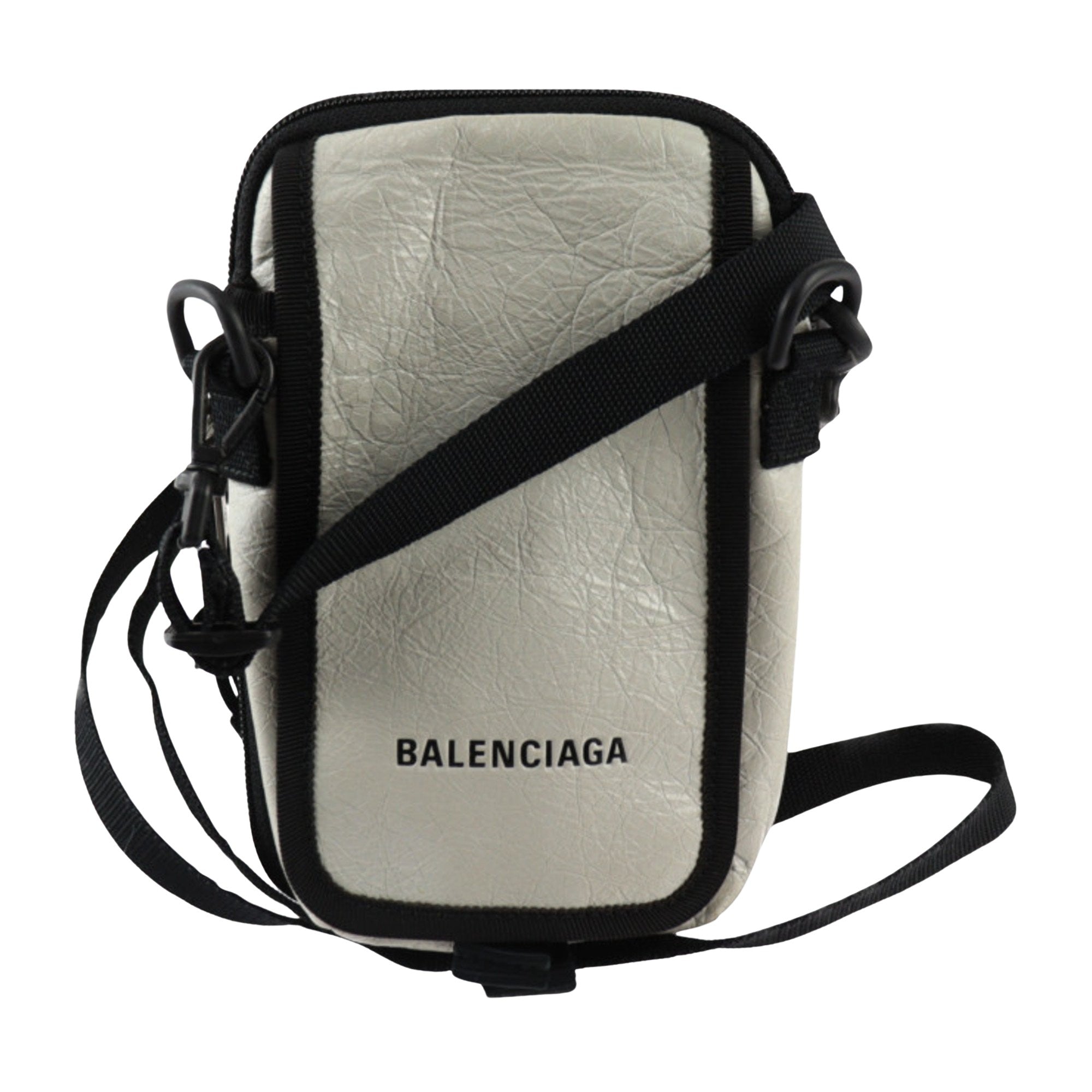 Balenciaga Explorer White Leather Shoulder Bag