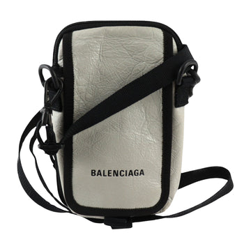 Balenciaga Explorer White Leather Shoulder Bag