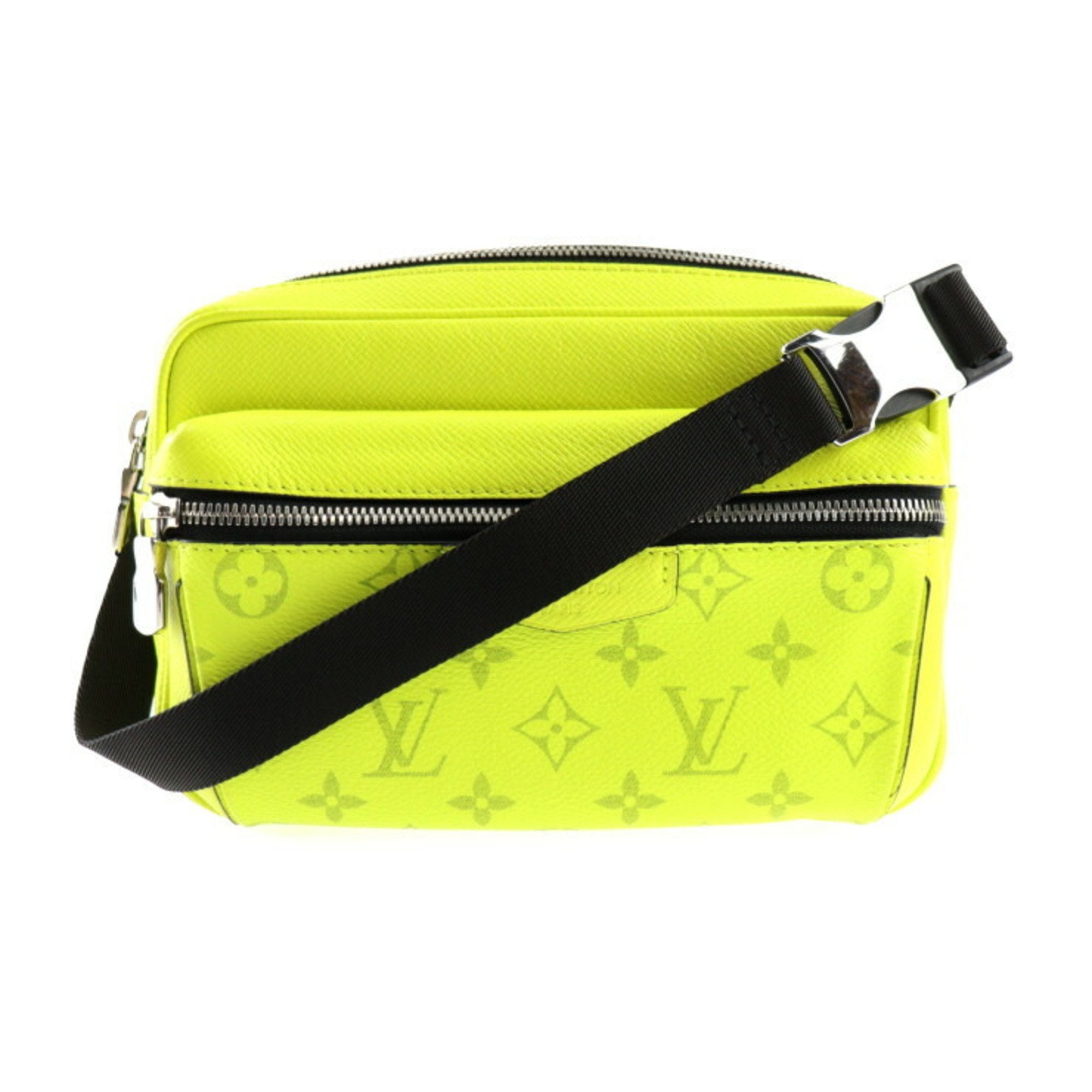 Louis Vuitton Outdoor Green Leather Shoulder Bag