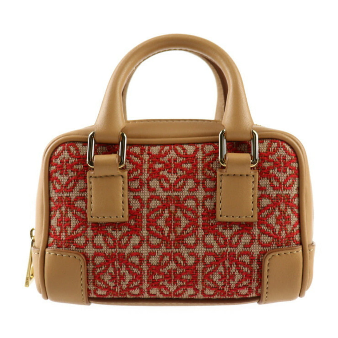 Loewe Amazona Red Canvas Handbag 