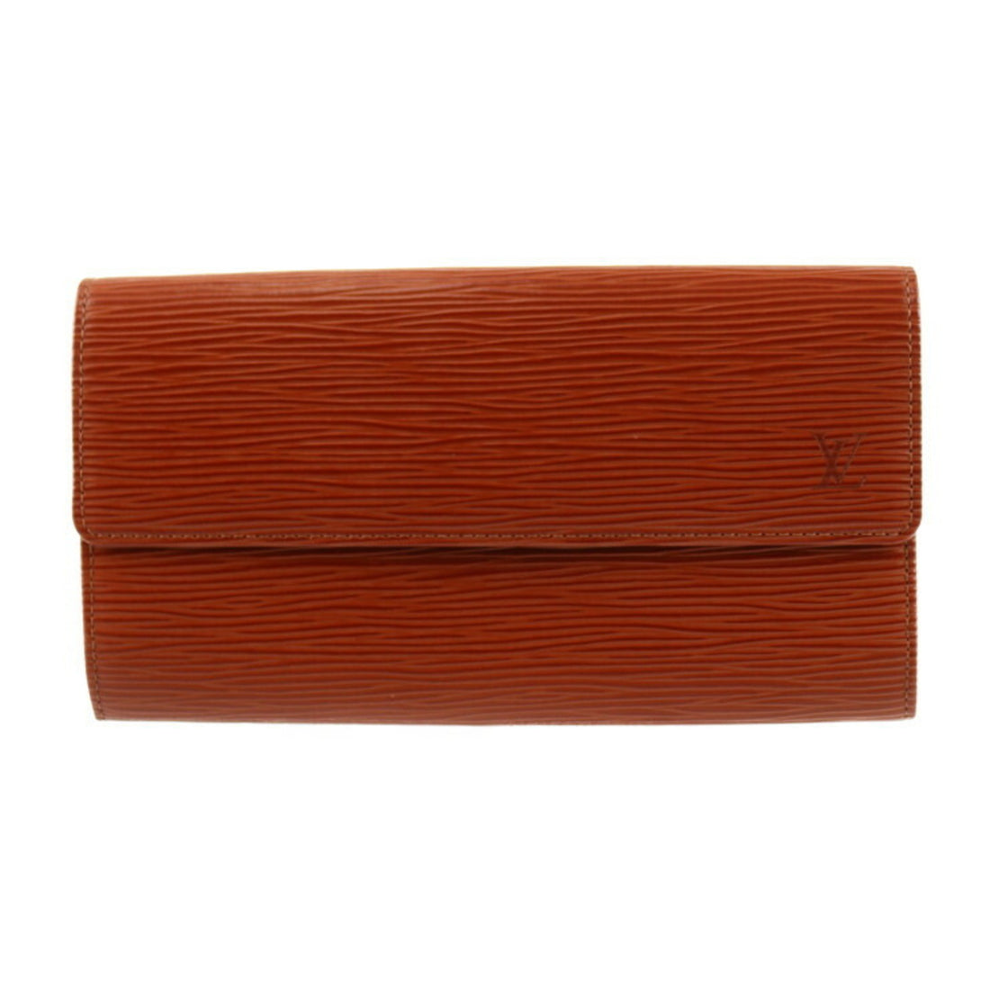 Louis Vuitton Pochette Brown Leather Wallet 