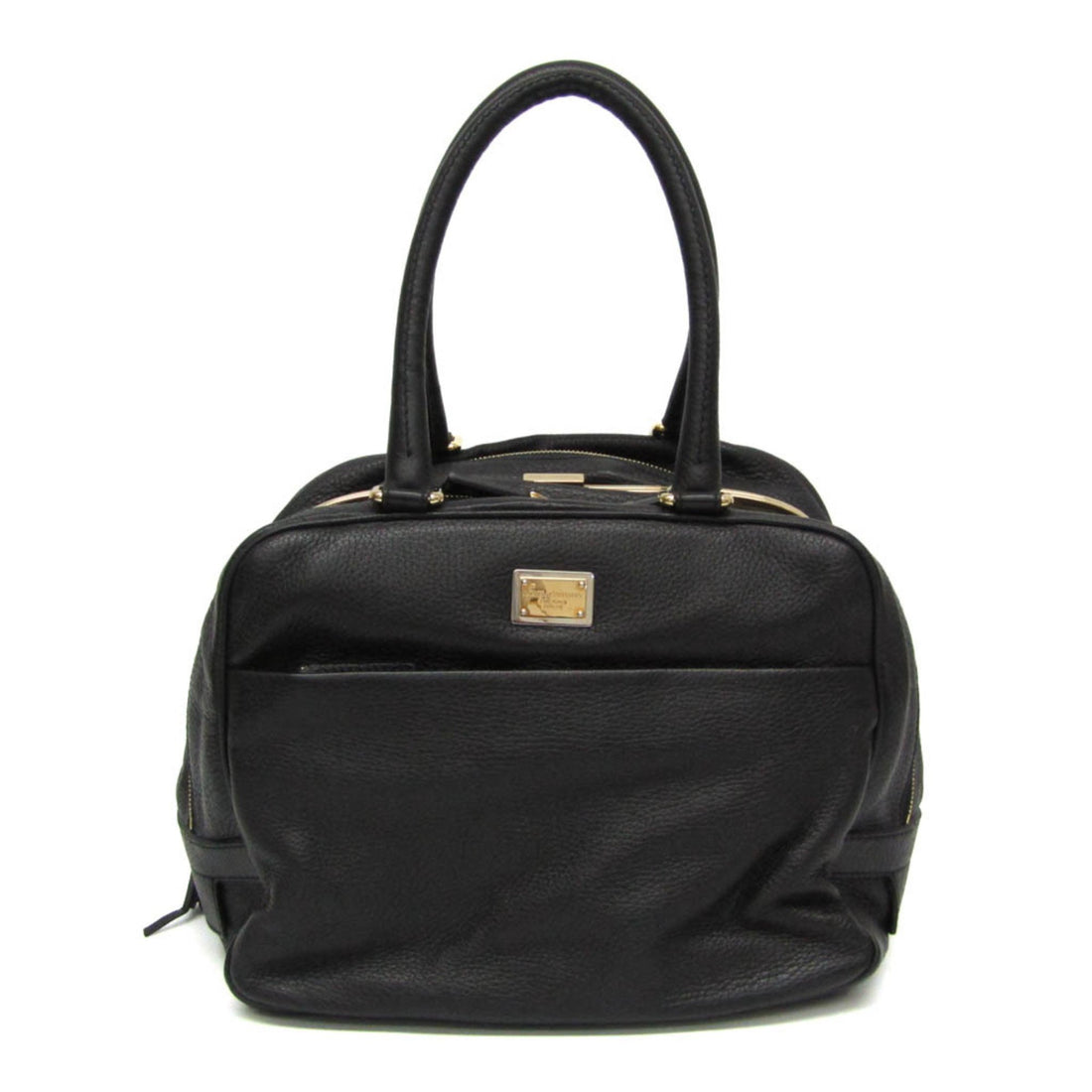 Dolce & Gabbana Black Leather Tote Bag