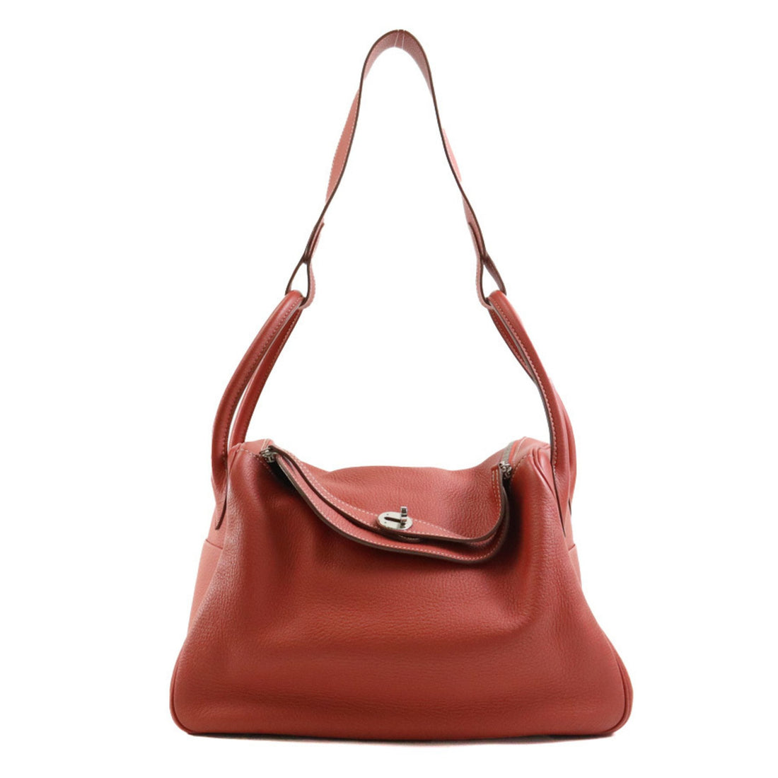 Hermès Lindy Red Leather Shoulder Bag