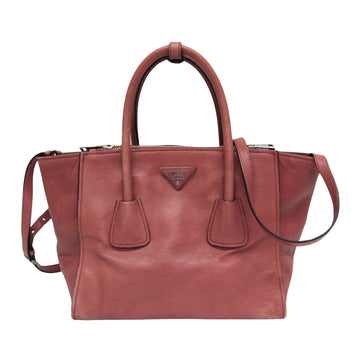 Prada -- Burgundy Leather Tote Bag