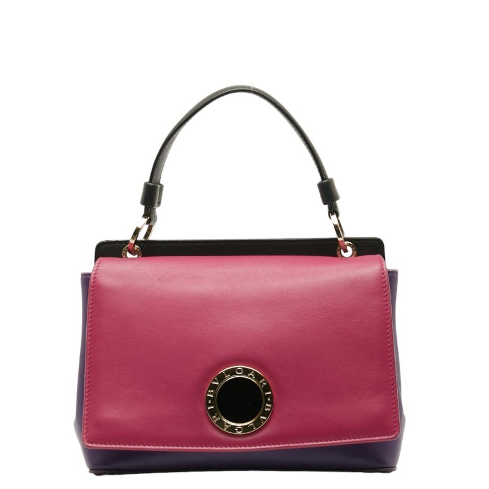 Bulgari Pink Leather Handbag 