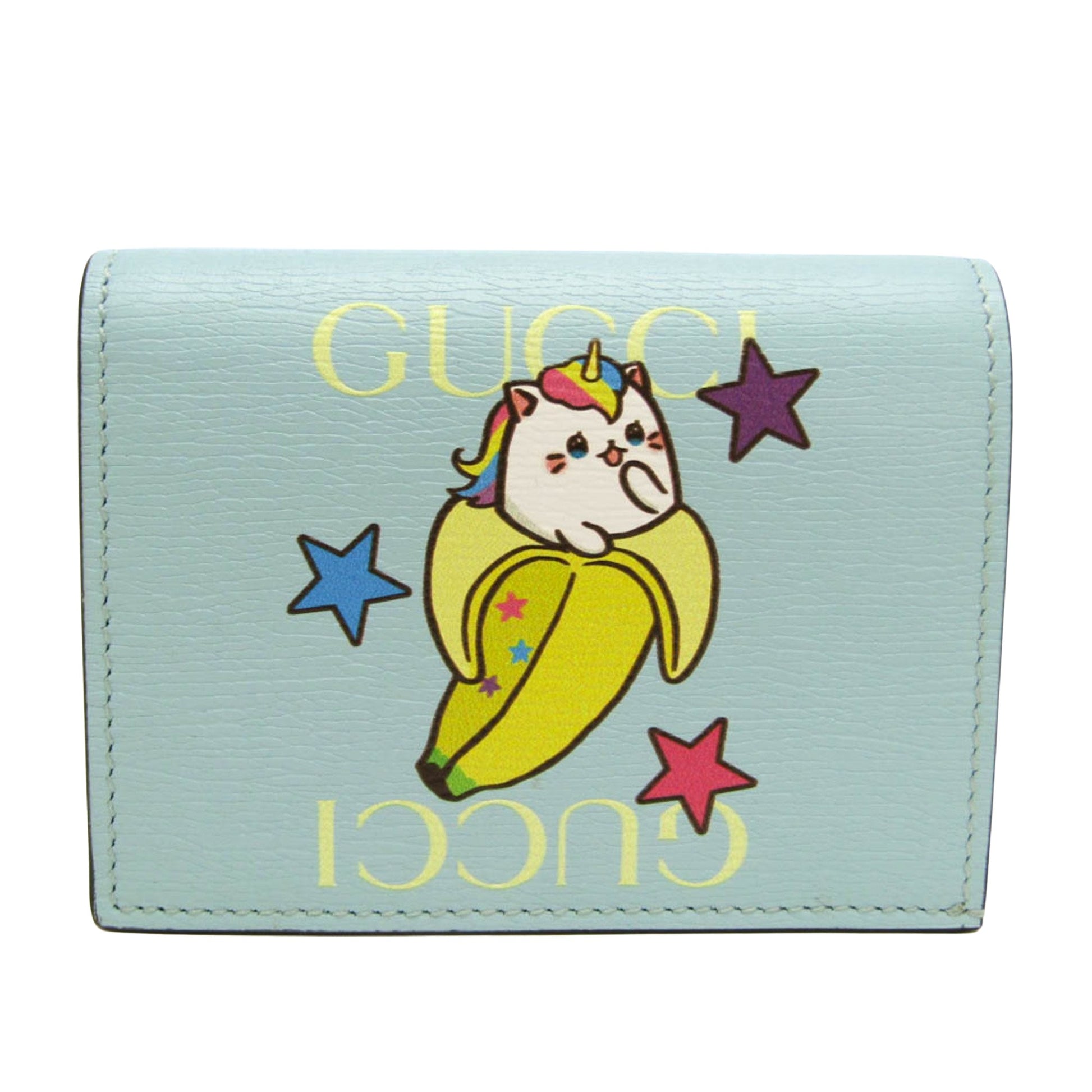 Gucci Blue Leather Wallet 