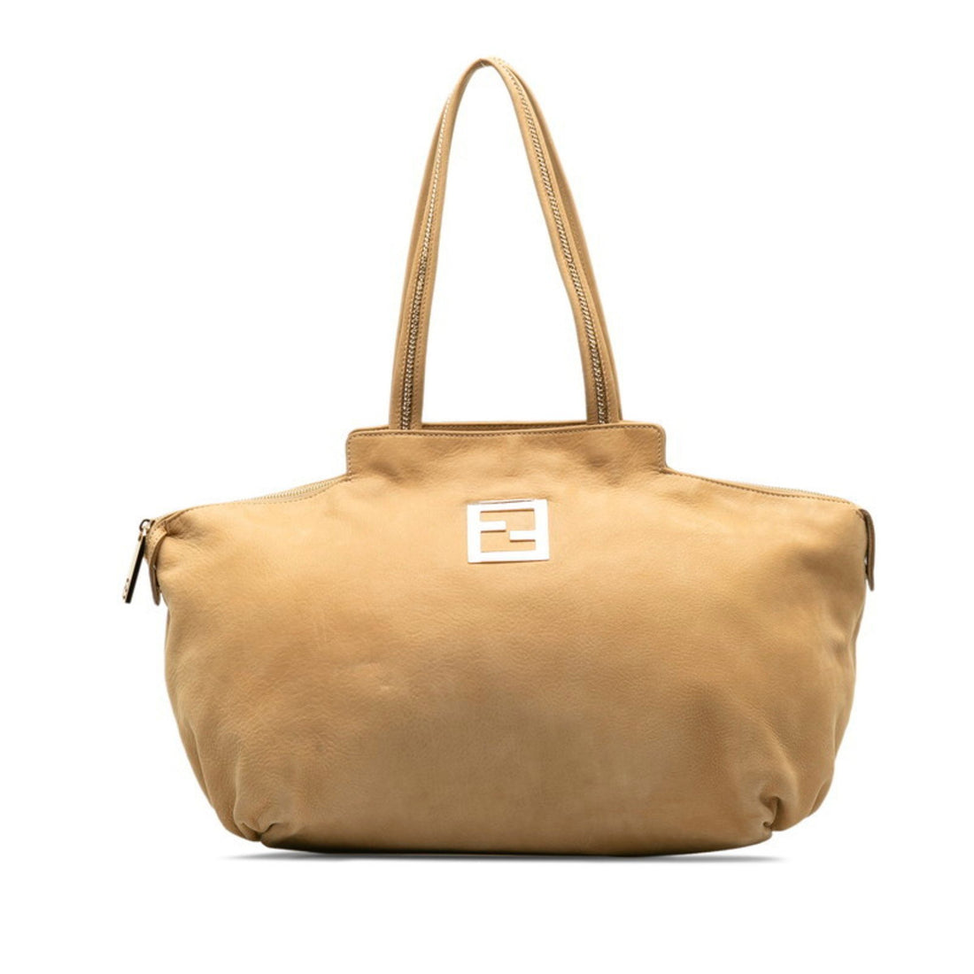 Fendi Beige Leather Shoulder Bag