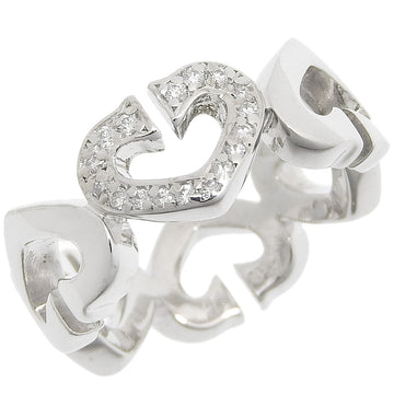 Cartier Heart Silver White Gold Ring 