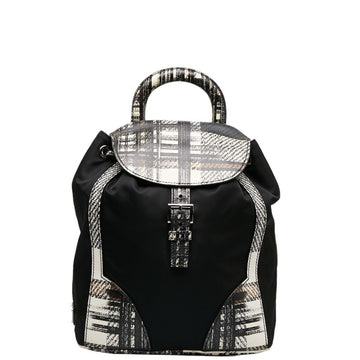 Prada Black Synthetic Backpack Bag