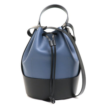 Loewe Balloon Navy Leather Shoulder Bag