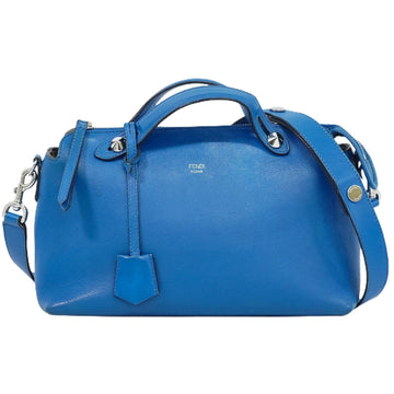 Fendi By The Way Blue Leather Handbag 