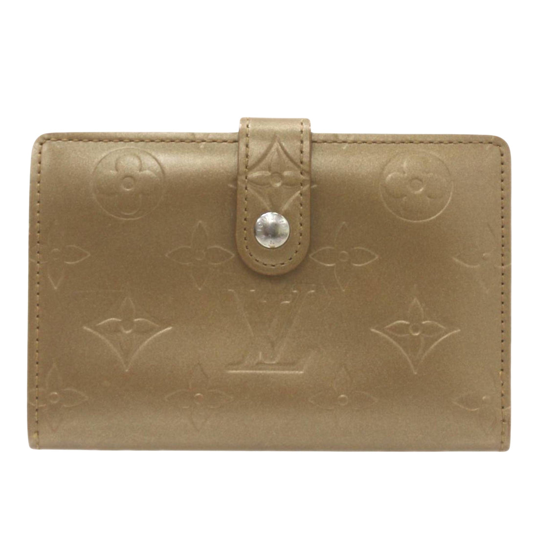 Louis Vuitton Viennois Gold Leather Wallet 