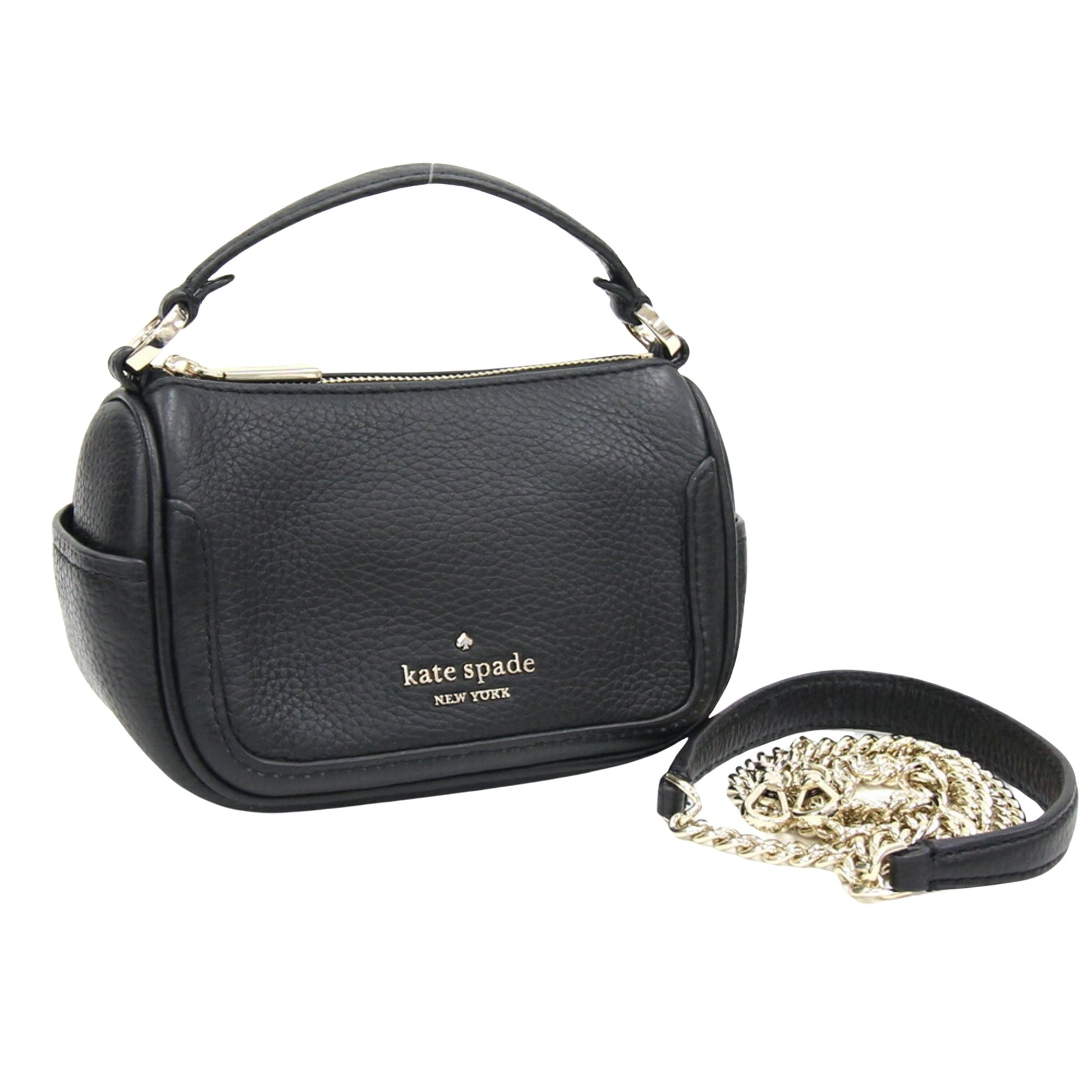 Kate Spade Smoosh Black Leather Clutch Bag