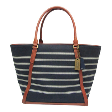 Coach Navy Canvas Tote Bag